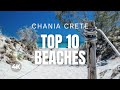 CRETE TOP 10 Beaches in CHANIA GREECE [Travel Video 4K]