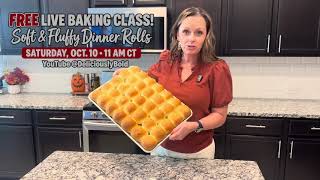 LIVE Baking Class: Soft & Fluffy Homemade Dinner Rolls!