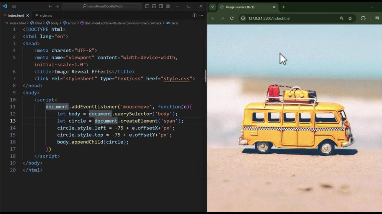 Scratch Effects Using_html_javascript. #webdevelopment #webdesign # ...