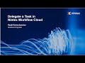 Delegate a Task in Nintex Workflow Cloud