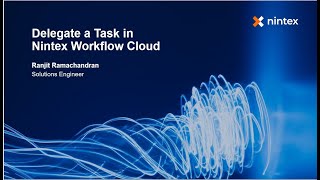 Delegate a Task in Nintex Workflow Cloud