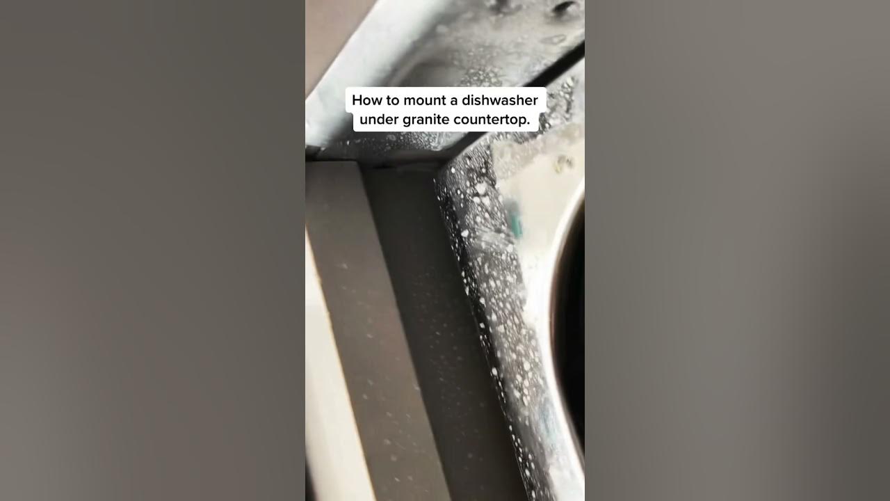 How to Mount A Dishwasher to Granite (In Under 4 Min) 