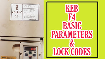 how to set keb f4 basic parameters | keb f4 | keb f5 | vfd repairing lab