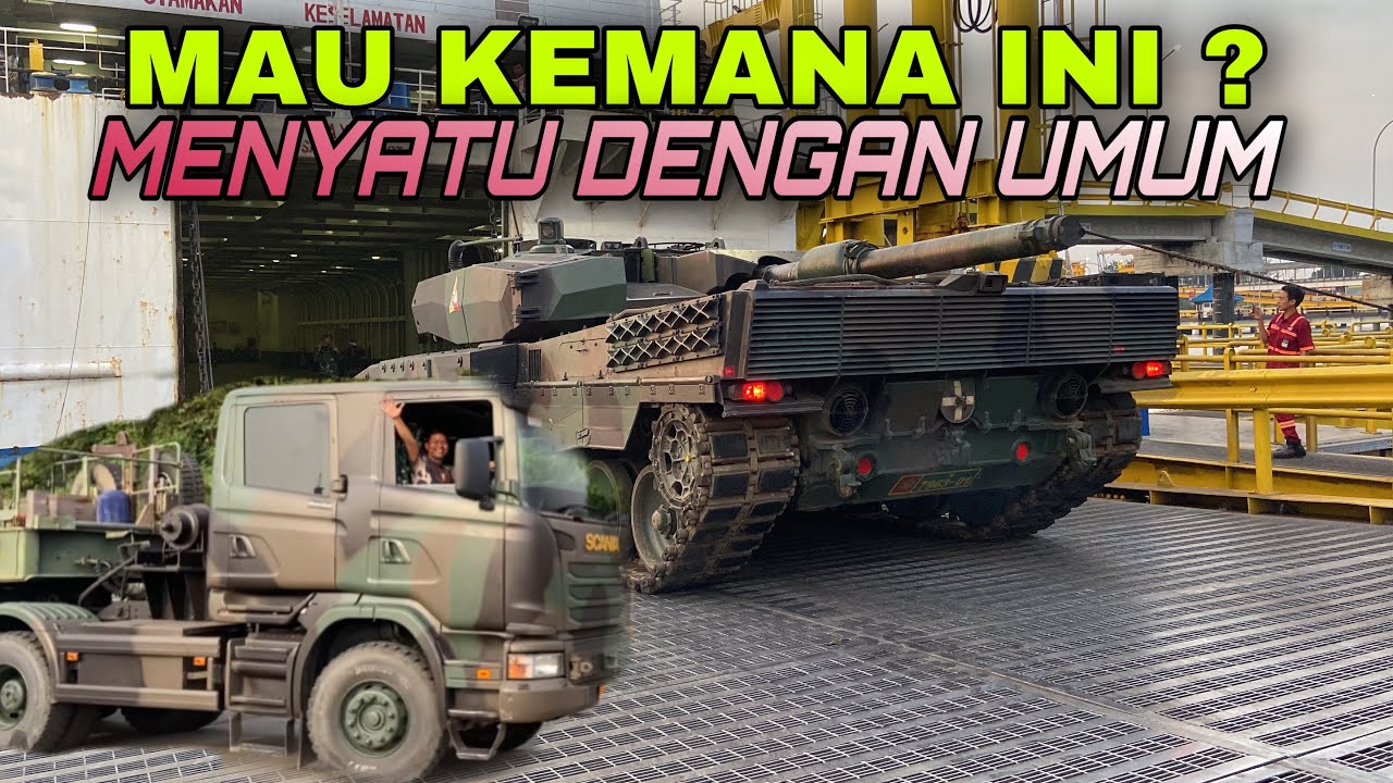 SIAP TEMPUR DEMI NEGARA INDONESIA TRUCK TANK BAJA TNI DI PELABUHAN MERAK