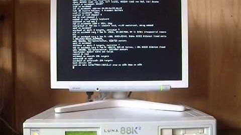 OpenBSD/luna88k on OMRON LUNA-88K2 - bootstrap screen