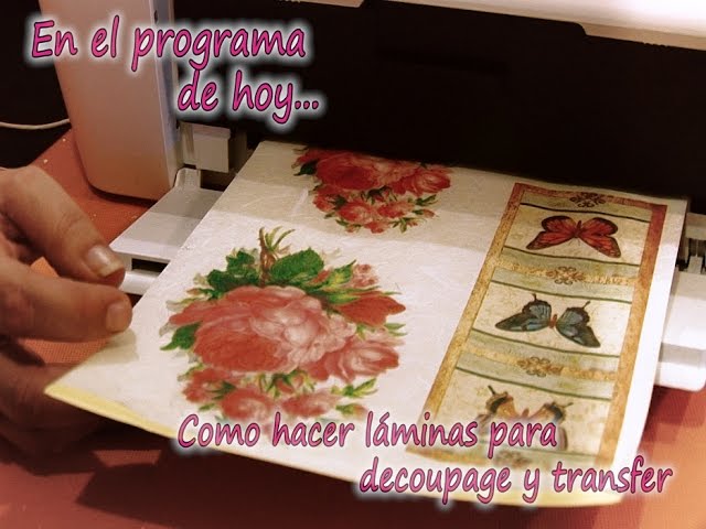 Como ampliar un transfer o gráfico para muebles - **El Taller de lo Antiguo