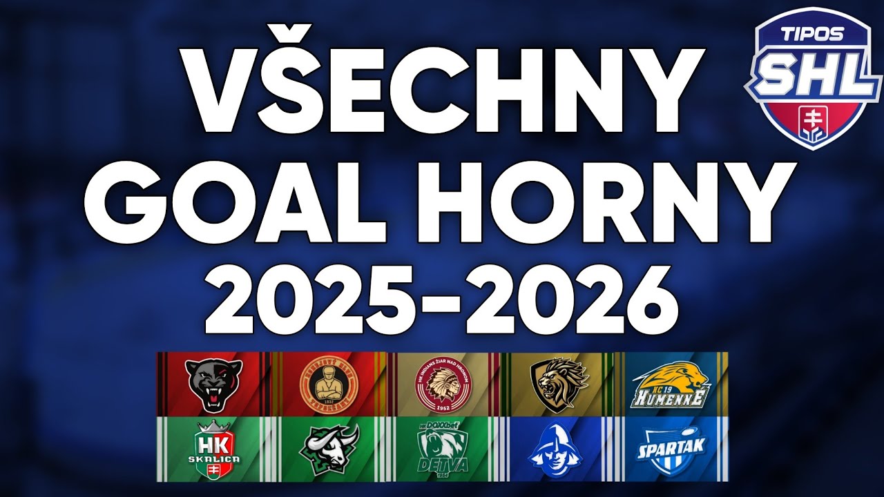 Všechny Goal Horny Tipos SHL 2025-2026