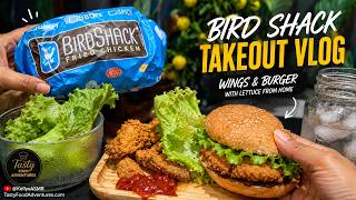 Chicken Wings & Burger Bird Shack Takeout Feast @KellysASMR