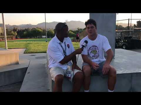 LIVE HIGH SCHOOL FOOTBALL BROADCAST - INTERVIEW - Bo Calvert, Oaks Christian HS HSPN WEST David Hill