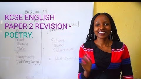 ENGLISH PAPER 2 POETRY/ 2024 KCSE ENGLISH PAPER 2 PREDICTION