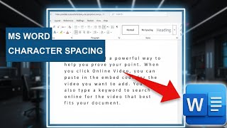 How to Adjust Character Spacing in MS Word | Professional Formatting Tips
