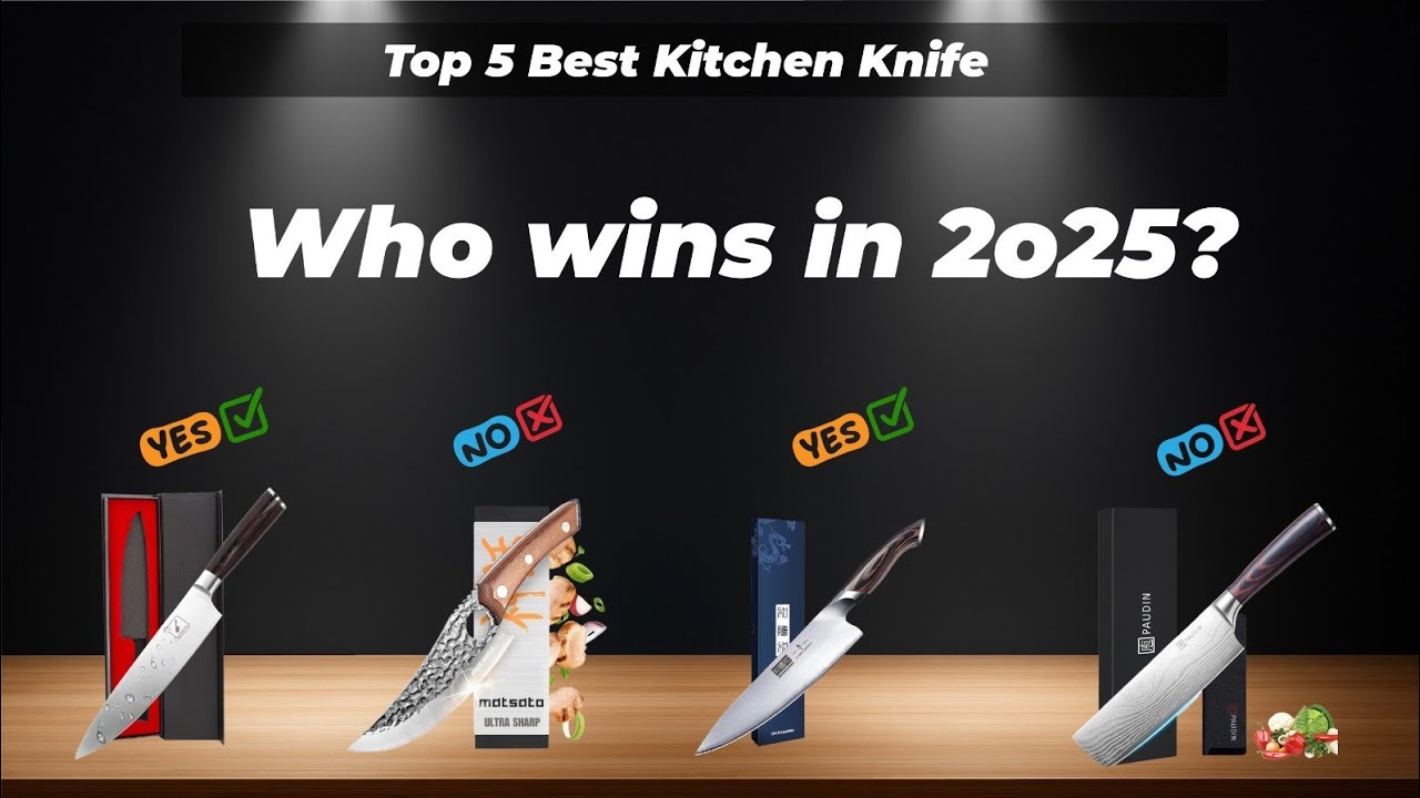 ✅ Топ-5 лучших кухонных ножей [Посмотрите это видео, прежде чем сделать выбор!]
