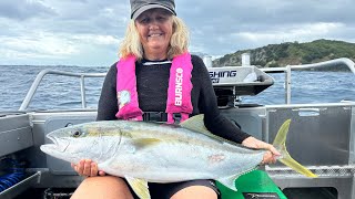 Snapper and kingfish! Fishing with Mum and Dad.