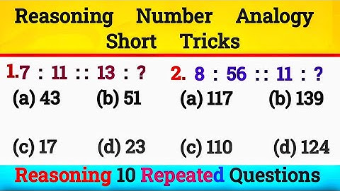 Reasoning Analogy: Top 10 Questions with Amazing Tricks | Examdost 2.0