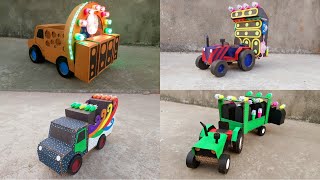 4 Amazing dj Truck + Tractor - How to Make a DJ Truck + tractor