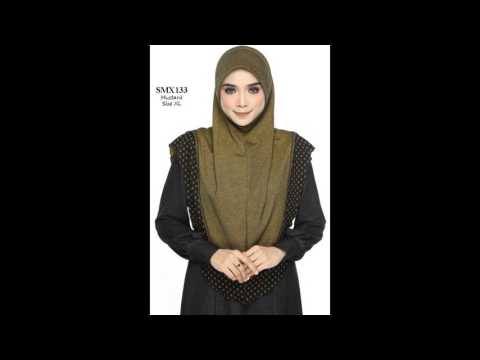 TUDUNG NUR KASIH DENIM SUMAYYA SOFT AWNING SAIZ XL