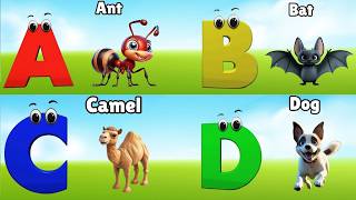 Alphabet Animals Song | Learn the ABC Alphabet Animals Song for Kids | ABC Alphabet Phonics Song