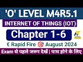 M4R5.1 All Chapter Revision || Rapid Fire 🔥 || परीक्षा से पहले जरूर देखें  | August 2024