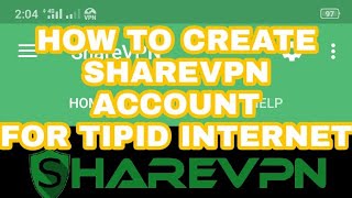 #Sharevpn #howtocreatesharevpnaccount HOW TO CREATE SHARE VPN ACCOUNT FOR TIPID INTERNET screenshot 3