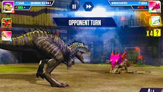 Indominus Rex Gen2 Vs Monostegotops In Jw Juric World The Game - Hybrid Dinosaur Battle Game