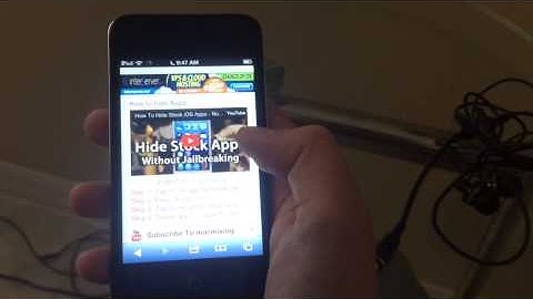 How to delete stock apps off of your iPod