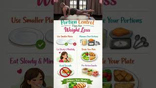 Portion Control Tips for Weight Loss #bodysignals #health #food  #shorts #skincare #weightloss