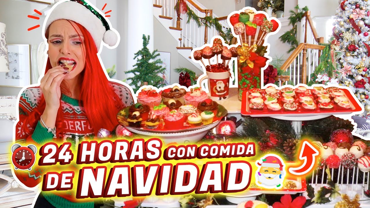 24 HORAS COMIENDO COMIDA DE NAVIDAD🎄🎅🏼  | Jenny Devil 😈