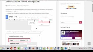 Speech Recognition / Dictation in Google Docs