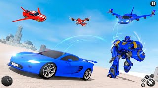 Flying Car Robot Game 2021 - 3D Robot Transforming Game - Android Gameplay screenshot 1
