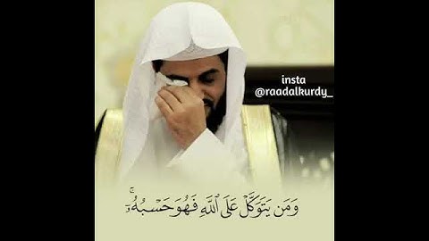 ومن يتق الله يجعل لهُ مخرجا حالات واتس اب القارئ رعد الكردي