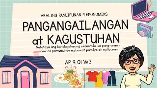 ANO ANG PANGANGAILANGAN AT KAGUSTUHAN? | Hirarkiya at mga Salik sa Pangangailangan at Kagustuhan
