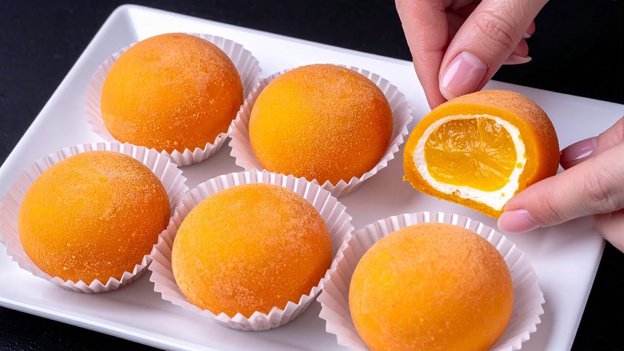 Мочи с апельсином! Самый нежный и простой десерт в мире!