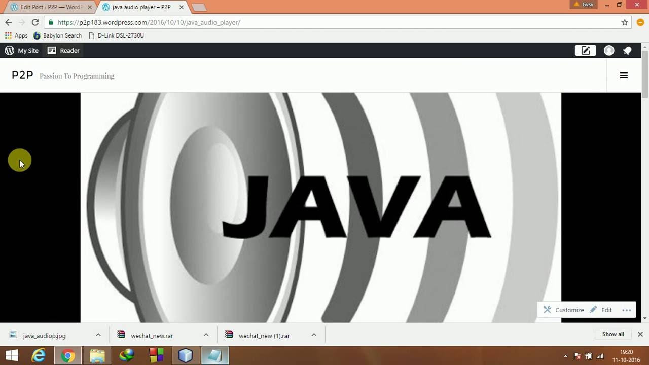 java audio player - YouTube