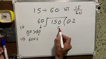 15 divided by 60 | divide kaise karte hain | bhag karna sikhe Surendra Khilery | Maths | हिन्दी