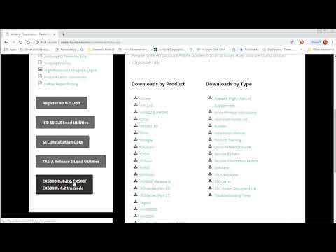 Avidyne Dealer Site Navigation