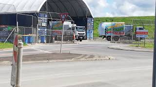 Ballina Garbage Trucks Unloading