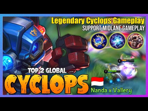 Cyclops Support Midlane Gameplay - Cyclops Best Build 2021 [ Top Global Cyclops ] Nanda x Vallery @MobaHolic