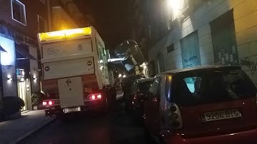 Trash truck Barcelona, Spain