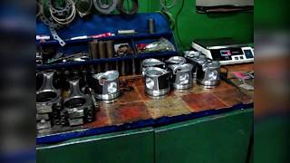 Установка поршневой группы. Repair assembly of the engine 74063 KAMAZ