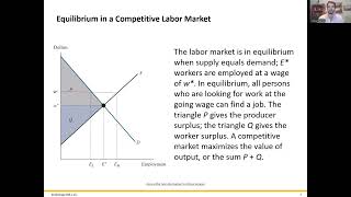 ECON 571: Module 4 Equilibrium in a Single Competitive Labor Market