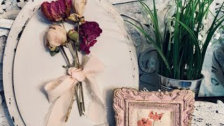 Floral DIY for Spring decor, Vintage Cottage Inspired for Flowerpalooza Playlist
