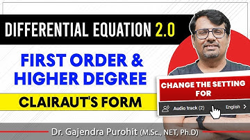 Differential Equation | Clairaut