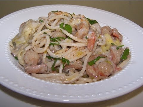 How to Make Creamy Seafood Spaghetti with Artichokes - Gluten Free Recipe