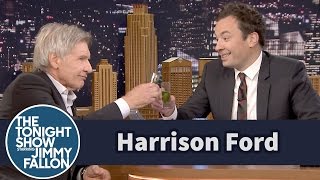 Jimmy Surprises Harrison Ford with a Millennium Fallon Drink