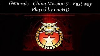 Generals Campaign  China Mission 7 faster way (brutal)