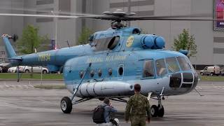 Вертолет Ми-8МТВ1 «ОКБ им. М.Л.Миля» взлет с площадки «Крокус-Экспо» /  