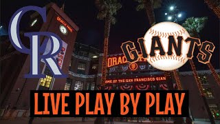 Colorado Rockies vs San Francisco Giants Live Play-by-Play & Game Audio