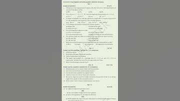 11th Std Physics | Original Question Paper Pattern | First Mid-Term Test Question Paper 2023 |