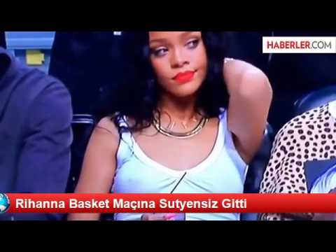 Rihanna Basket Maçına Sutyensiz Gitti