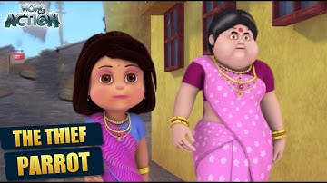 Vir और Gintu क्यो बने Ladki? | 47 | Hindi Kahani | Wow Kidz Action | The Theif Parrot | #spot